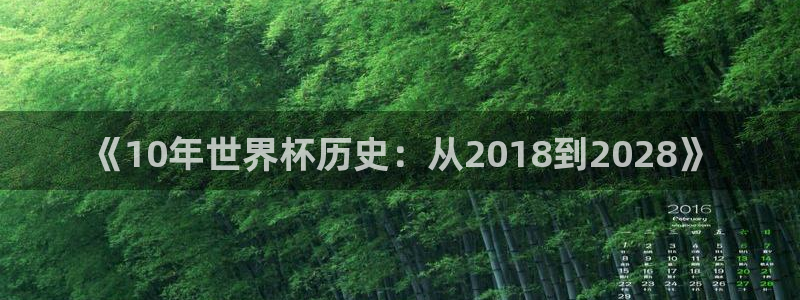 世预赛欧洲赛程表:《10年世界杯历史:从2018到2028》